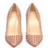 Christian Louboutin Pigalle Spiked Patent Leather Pumps in Beige (nude) - Lyst