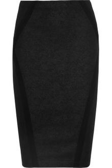 Donna Karan New York Coatedjersey Pencil Skirt - Lyst