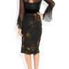 Gucci Silk chiffon and Printed Silk Dress in Brown (brandy) - Lyst