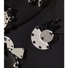 Miu Miu Crepe Dress with Mirrored Appliqué in Black - Lyst