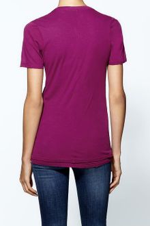 Monrow Double Tissue Vneck Tee - Lyst