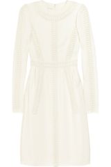 Valentino Embroidered Silkcady Dress
