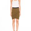 Alexander Wang Drape Jersey Skirt in Yellow (chartreuse) - Lyst