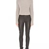 Alexander Wang Chunky Half Cardigan Cropped Pullover in Gray (light grey) - Lyst