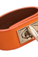 Givenchy Shark Lock Leather Bracelet