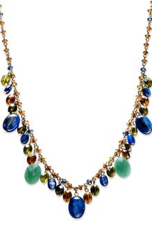 Lauren by Ralph Lauren Multibeaded Frontal Necklace - Lyst