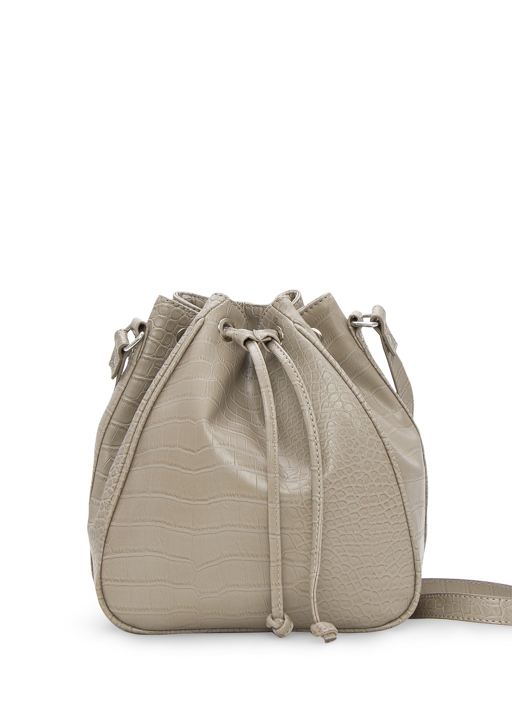 Mango Touch Crocodile Effect Bag In Gray 63 Lyst mango touch crocodile effect bag in gray 63 lyst