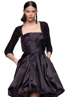 Oscar de la Renta Silk Sequin Bolero - Lyst