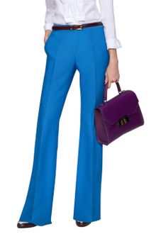 Oscar de la Renta Wool Silk Twill Pants - Lyst