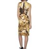 Oscar De La Renta Gemstone Printed Silk Faille Dress in Brown (topaz) - Lyst
