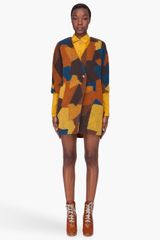 Thakoon Addition Rust Wool Cocoon Coat