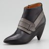 Balenciaga Twotone Bucklefront Arcade Bootie in Black (black grey) - Lyst