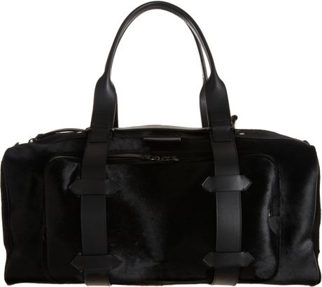 Givenchy Ponyhair Duffel Bag in Black for Men - Lyst
