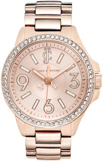 Juicy Couture Womens Jetsetter Rose Gold Tone Stainless Steel Bracelet 38mm - Lyst