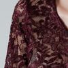 Zara Peplum Lace Top in Purple (dark maroon) - Lyst