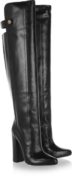 Alexander Wang Leather Knee Boots - Lyst