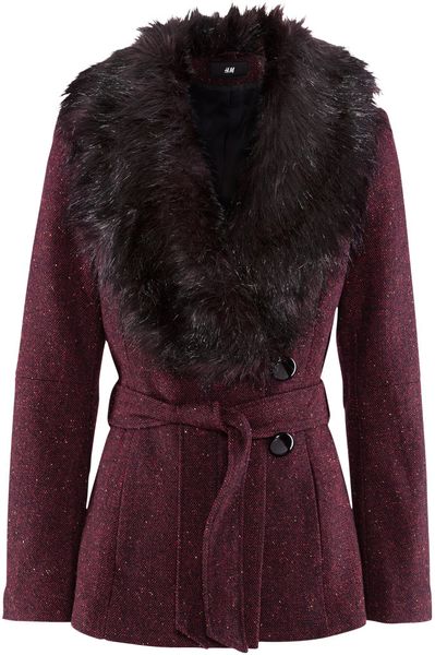 H&m Jacket in Purple (burgundy) - Lyst