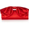 Valentino Bow Detailed Satin Clutch in Red - Lyst
