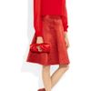 Valentino Bow Detailed Satin Clutch in Red - Lyst