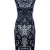 Alexander Mcqueen Fitted Paisley Dress in Black - Lyst