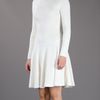 Alexander Mcqueen Pleated Dress in Beige (cream) - Lyst