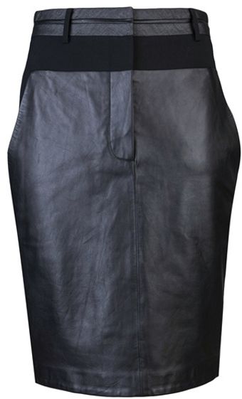 Alexander Wang Leather Skirt - Lyst