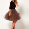 Asos Full Skirt in Mesh in Green - Lyst