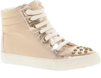 Asos Asos Dubstep Studded High Top Trainers - Lyst