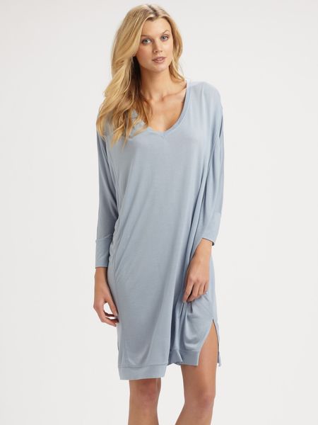Donna Karan New York Sleepshirt in Blue - Lyst