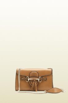 Gucci Emily Light Pink Patent Leather Chain Shoulder Bag - Lyst