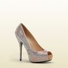 Gucci Sofia Etoile High Heel Opentoe Platform with Strass Embroidery in Beige - Lyst