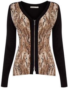 Karen Millen Neutral Feather Print - Lyst