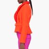 Kenzo Orange Wool Peplum Jacket in Orange - Lyst