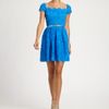 Oscar De La Renta Tulle Dress in Blue (gold) - Lyst