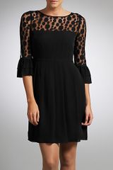 Somerset By Alice Temperley Somerset By Alice Temperley Spot Mesh Shift Dress Black
