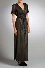 Somerset By Alice Temperley Somerset By Alice Temperley Angel Sleeve Long Dress Bronze