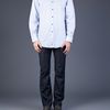 Versace Dotted Stripe Shirt in Blue for Men - Lyst