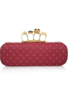 Alexander McQueen Knuckle Swarovski Crystal Box Clutch - Lyst