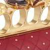 Alexander Mcqueen Knuckle Swarovski Crystal Box Clutch in Red (cherry) - Lyst