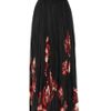 Alexander Mcqueen FloralPrint Pleated Silk Chiffon Gown in Black (floral) - Lyst