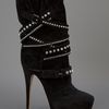 Casadei Embellished Strapy Boot in Black - Lyst