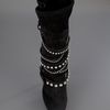 Casadei Embellished Strapy Boot in Black - Lyst