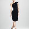 David Meister Ruched Oneshoulder Cocktail Dress in Black (navy) - Lyst