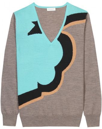 Dries Van Noten Maldives Wool Sweater - Lyst
