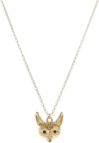 French Connection Fox Pendant Necklace - Lyst