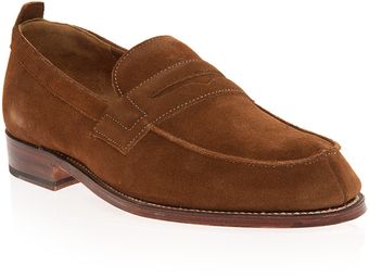 Grenson James Suede Loafer - Lyst