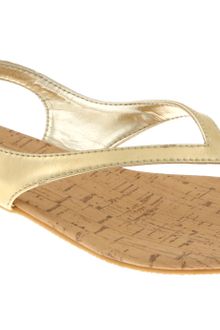 Office Dinkle Tbar Sling Gold Pu - Lyst