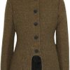 Stella Mccartney Natalie Wool Blend Tweed Jacket in Brown (bark) - Lyst