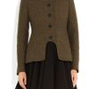 Stella Mccartney Natalie Wool Blend Tweed Jacket in Brown (bark) - Lyst
