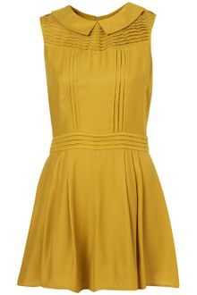 Topshop Pleat Playsuit - Lyst